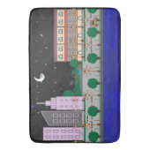 Tapis De Bain Cité de Nuit (devant Vertical)