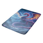 Tapis De Bain Cité fantastique du dragon bleu mignon (Angle)