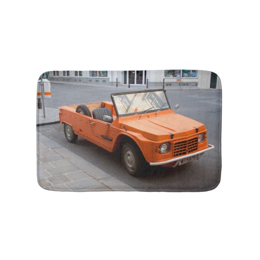 Tapis De Bain Citroen orange Mehari (Devant)