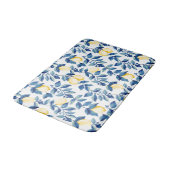 Tapis De Bain Citron Aquarelle Bleu (Angle)