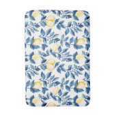 Tapis De Bain Citron Aquarelle Bleu (Devant (Vertical))