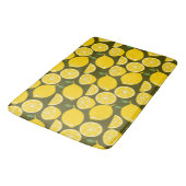 Tapis De Bain Citron Jaune Moderne Amusant mignon (Angle)