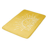 Tapis De Bain Citron Jaune Simple Moderne Bonjour Soleil (Angle)