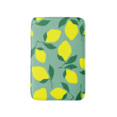 Tapis De Bain Citron simple, Arrière - plan vert. (Devant (Vertical))