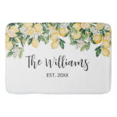 Tapis De Bain Citronnier jaune monogramme (Devant)