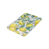 Tapis De Bain citrons d'aquarelle, branche d'agrumes frais. (Angle)