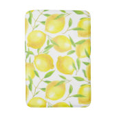 Tapis De Bain Citrons et motif feuille (Devant (Vertical))