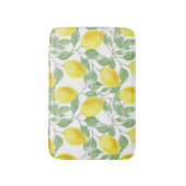 Tapis De Bain Citrons Et Motifs Feuille (Devant (Vertical))