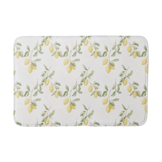 Tapis De Bain Citrons jaunes Fruit (Devant)