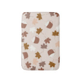 Tapis De Bain Citrouille botanique rustique Motif feuille d'érab (Devant (Vertical))