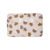 Tapis De Bain Citrouille botanique rustique Motif feuille d'érab (Devant)