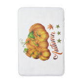 Tapis De Bain Citrouille d'automne (Devant (Vertical))