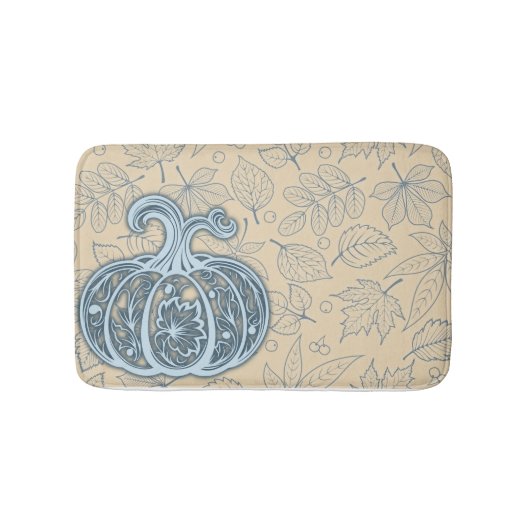 Tapis De Bain Citrouille de cueillette douce - Mat de bain de bl (Devant)