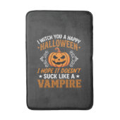 Tapis De Bain Citrouille de vampire drôle d'Halloween (Devant (Vertical))