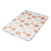 Tapis De Bain Citrouille et Feuille d'automne (Angle)