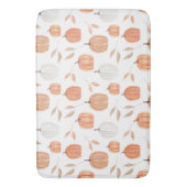 Tapis De Bain Citrouille et Feuille d'automne (devant Vertical)
