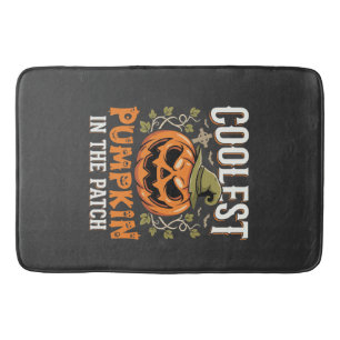 Tapis De Bain Citrouille la plus cool du patch Design Halloween