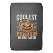 Tapis De Bain Citrouille la plus cool du patch Design Halloween (devant Vertical)
