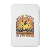 Tapis De Bain Citrouille la plus cool Patch Halloween Sorcière A (Devant (Vertical))