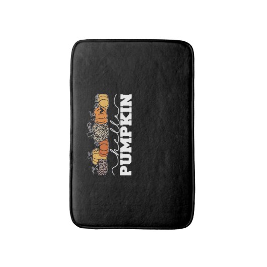 Tapis De Bain Citrouille Leopard Automne Femmes Mignonne Automne (Devant (Vertical))
