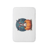 Tapis De Bain Citrouille Pitbull Smile (Devant (Vertical))