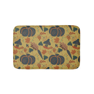 Tapis De Bain Citrouilles et carottes motif sans soudure