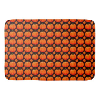 Tapis De Bain Citrouilles et feuilles d'automne