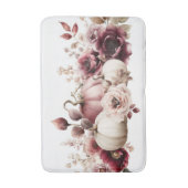 Tapis De Bain Citrouilles et fleurs d'automne (Devant (Vertical))