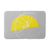 Tapis De Bain Citrus Citron Blanc bain mat gris (Devant)