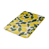 Tapis De Bain Citrus Fruit Pattern Summer Lemons Mediterranean (Angle)