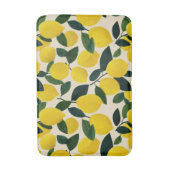 Tapis De Bain Citrus Fruit Pattern Summer Lemons Mediterranean (Devant (Vertical))