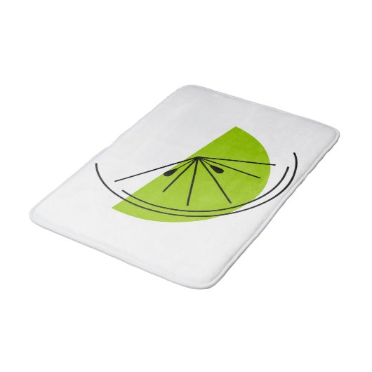 Tapis de bain Citrus Lime (Angle)