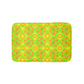 Tapis De Bain Citrus vert orange jaune ombre abstrait Conception (Devant)