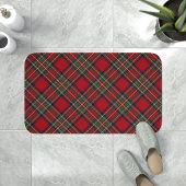 Tapis De Bain Clan classique rouge et vert Clan Stewart Tartan