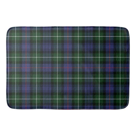 Tapis De Bain Clan MacKenzie Plaid vert violet chèque Tartan (Devant)