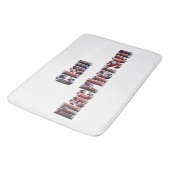 Tapis De Bain Clan Macpherson Tartan Nom, Mousse de mémoire (Angle)