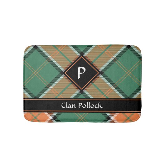 Tapis De Bain Clan Pollock Tartan (Devant)