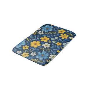Tapis De Bain Classé Shabby Chic Floral Art Motif Duvet