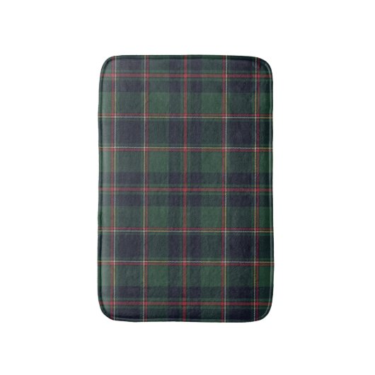 Tapis De Bain Classic Dark Blue Red Green Plaid Pattern (Devant (Vertical))