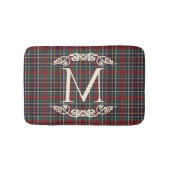 Tapis De Bain Classic Red Dark Blue Green Plaid Pattern (Devant)