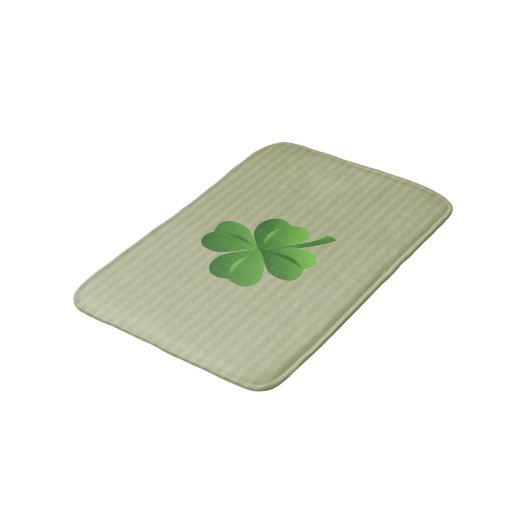 Tapis De Bain Classique tendance irlandais Lucky Shamrock (Angle)