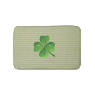 Tapis De Bain Classique tendance irlandais Lucky Shamrock