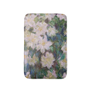 Tapis De Bain Claude Monet - Clematis blanc