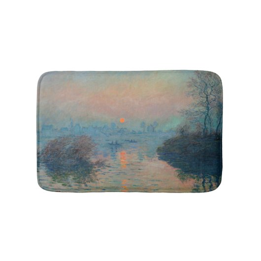 Tapis De Bain Claude Monet - Coucher de soleil sur la Seine à La (Devant)