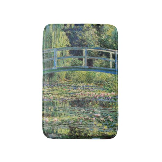 Tapis De Bain Claude Monet - Etang Lily et Pont Japonais (Devant (Vertical))