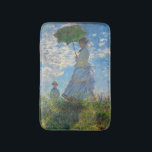 Tapis De Bain Claude Monet - La Promenade, Femme avec un Parasol<br><div class="desc">La Promenade,  Femme avec un Parasol / Madame Monet et son fils / La Promenade / La Femme a l'ombrelle - Claude Monet,  1875</div>