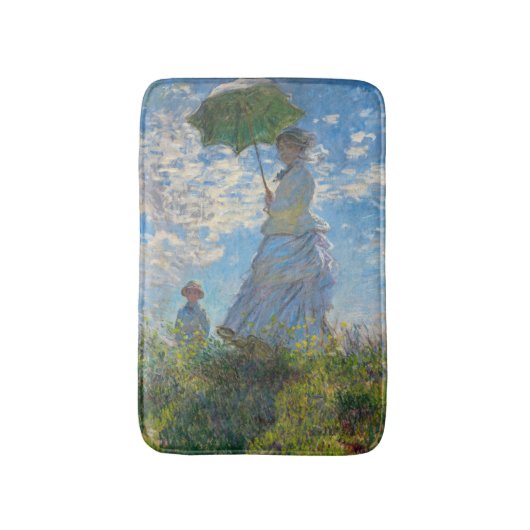Tapis De Bain Claude Monet - La Promenade, Femme avec un Parasol (Devant (Vertical))