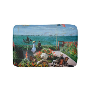 Tapis De Bain Claude Monet la terrasse chez Sainte-Adresse,