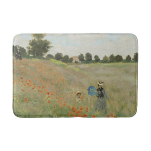 Tapis De Bain Claude Monet Le Champ de coquelicots près d'Argent