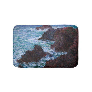 Tapis De Bain Claude Monet - Les Rochers à Belle-Ile, Côte sauva